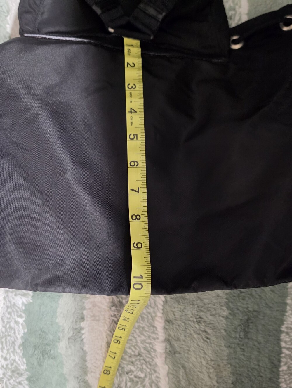 Prada Black Nylon Flap Backpack with Dual Front Buckle Pockets - Picture 16 of 16